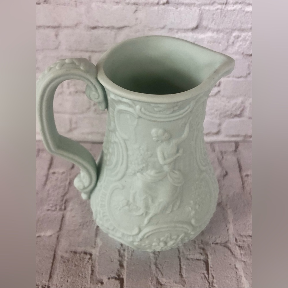 Lladro Rare Mini Pitcher in Soft Mint Green